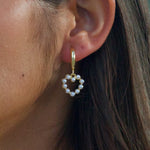Load image into Gallery viewer, Lovely Pearl Huggie Earrings
