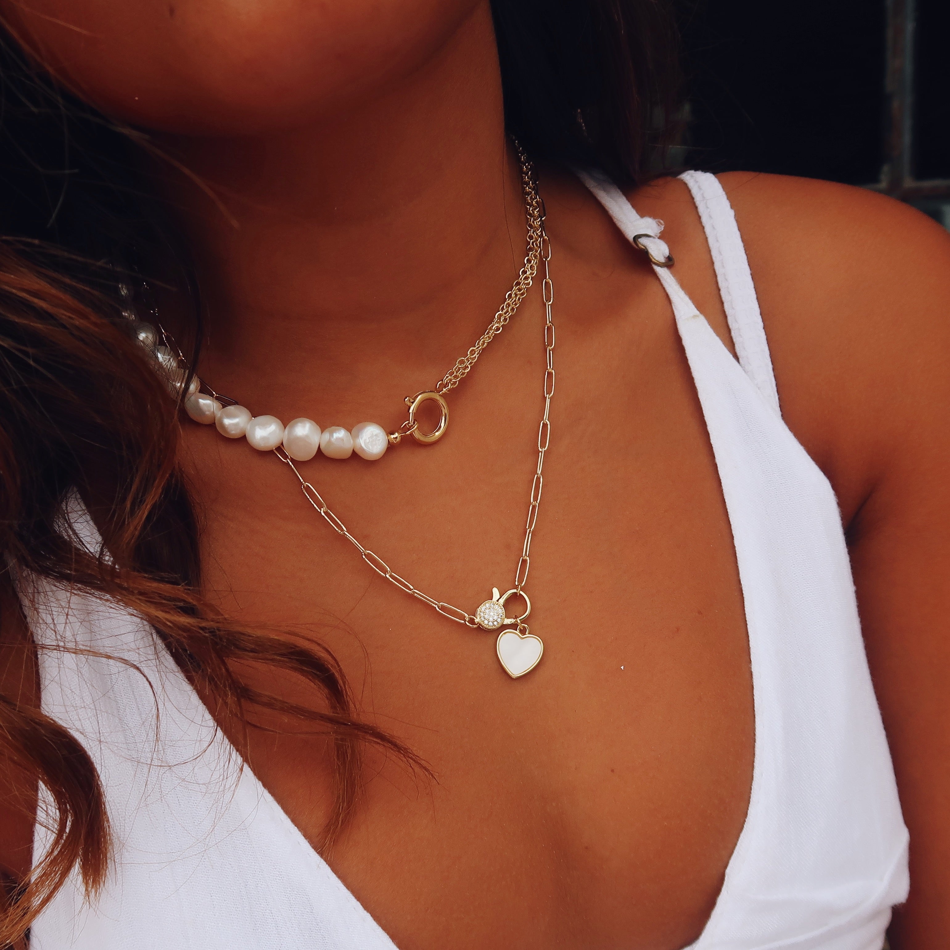 Freshwater Pearl Necklace Made in Greece – Aegean Essence